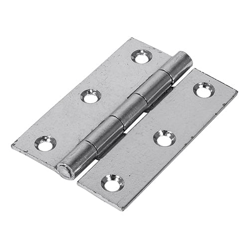 TIMCO Security & Ironmongery 63 x 44 TIMCO Butt Hinges Fixed Pin (1838) Steel Silver