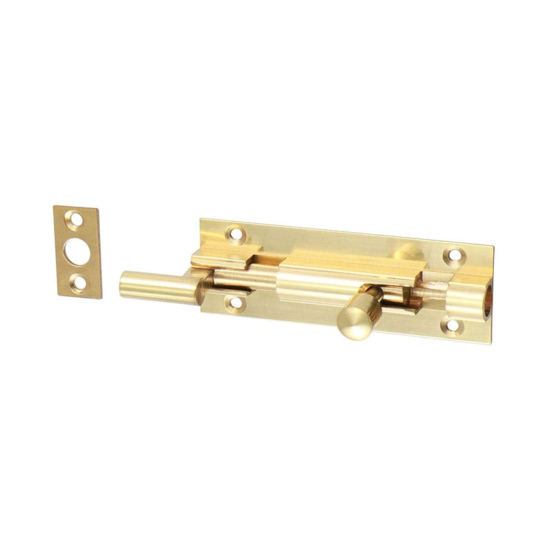 TIMCO Security & Ironmongery 75 x 25mm TIMCO Necked Barrel Bolt Polished Brass