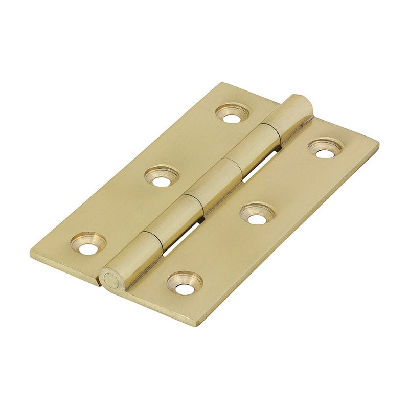 TIMCO Security & Ironmongery 75 x 40 TIMCO Solid Drawn Brass Hinges Polished Brass