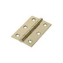 TIMCO Security & Ironmongery 75 x 50 TIMCO Butt Hinges Fixed Pin (1838) Steel Electro Brass