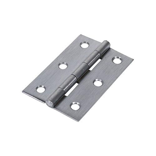 TIMCO Security & Ironmongery 75 x 50 TIMCO Butt Hinges Fixed Pin (1838) Steel Satin Chrome