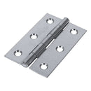 TIMCO Security & Ironmongery 75 x 50 TIMCO Butt Hinges Fixed Pin (1838) Steel Silver