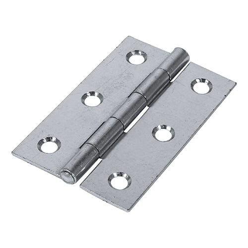 TIMCO Security & Ironmongery 75 x 50 TIMCO Butt Hinges Fixed Pin (1838) Steel Silver