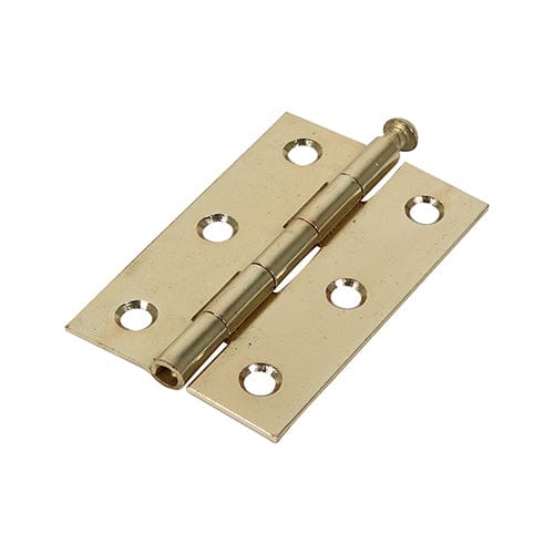 TIMCO Security & Ironmongery 75 x 50 TIMCO Butt Hinges Loose Pin (1840) Steel Electro Brass