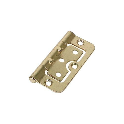 TIMCO Security & Ironmongery 75 x 55 TIMCO Hurlinge Hinges Fixed Pin (104) Steel Electro Brass