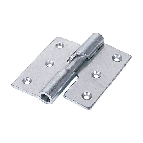 TIMCO Security & Ironmongery 75 x 72 TIMCO Rising Butt Hinges Left Hand Steel Silver