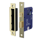 TIMCO Security & Ironmongery 78mm TIMCO 3 Lever Electro Brass Mortice Sashlock