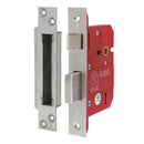 TIMCO Security & Ironmongery 78mm TIMCO 5 Lever British Standard Sashlock Stainless Steel Satin