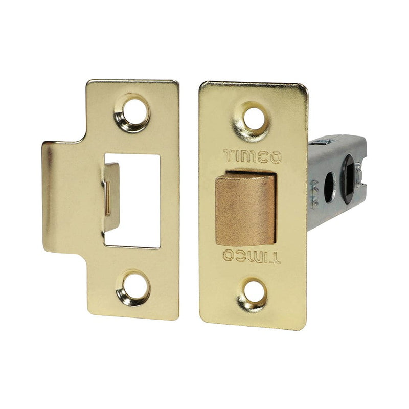 TIMCO Security & Ironmongery 79.5mm TIMCO Economy Tubular Latch Electro Brass