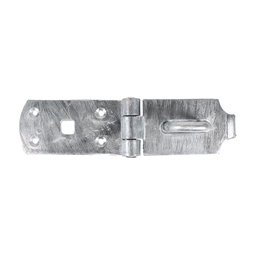 TIMCO Security & Ironmongery 8" / Plain Bag TIMCO Heavy Duty Hasp & Staple Secure Bolt On Hot Dipped Galvanised