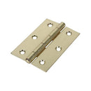 TIMCO Security & Ironmongery 90 x 60 TIMCO Butt Hinges Fixed Pin (1838) Steel Electro Brass