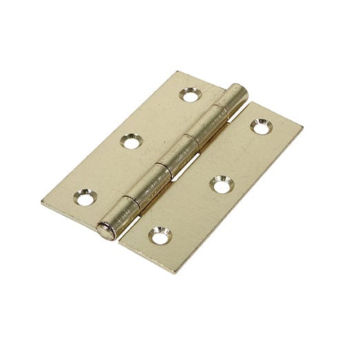 TIMCO Security & Ironmongery 90 x 60 TIMCO Butt Hinges Fixed Pin (1838) Steel Electro Brass