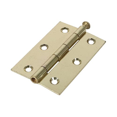 TIMCO Security & Ironmongery 90 x 60 TIMCO Butt Hinges Loose Pin (1840) Steel Electro Brass