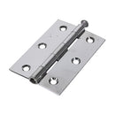 TIMCO Security & Ironmongery 90 x 60 TIMCO Butt Hinges Loose Pin (1840) Steel Polished Chrome