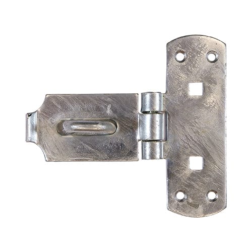 TIMCO Security & Ironmongery TIMbag TIMCO Heavy Duty Vertical Pattern Hasp & Staple Bolt On Hot Dipped Galvanised - 6"