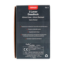TIMCO Security & Ironmongery TIMCO 3 Lever Deadlock Satin Nickel