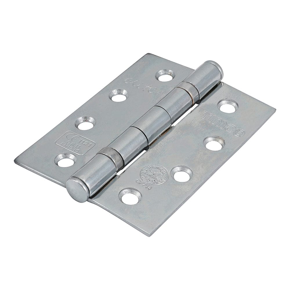 Timco Ball Bearing Hinges Grade 11 Steel Polished Chrome - 102 X 76 X 2.7 - Pack Qty - 2 Pcs