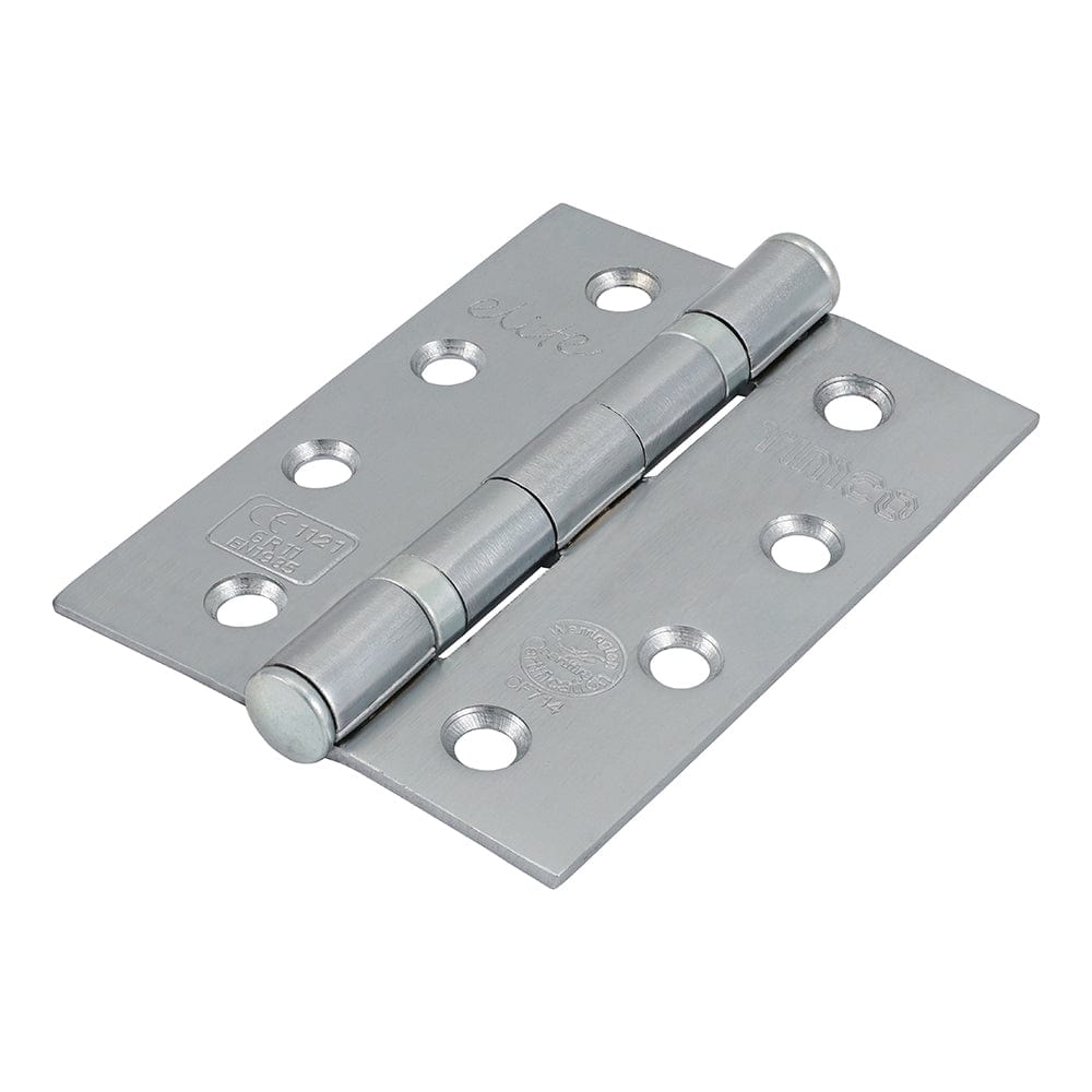 Timco Ball Bearing Hinges Grade 11 Steel Satin Chrome - 102 X 76 X 2.7 - Pack Qty - 2 Pcs