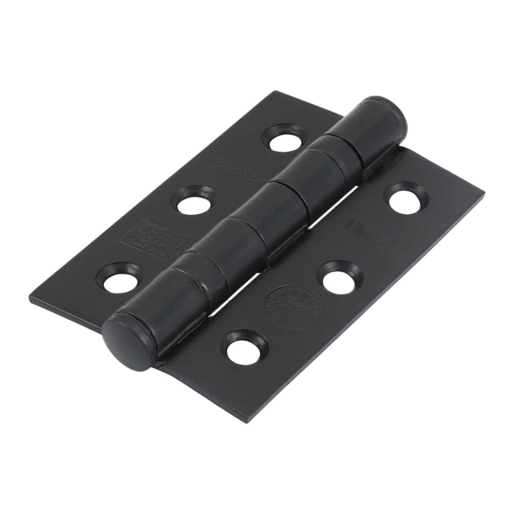 Timco Ball Bearing Hinges Grade 7 Steel Epoxy Black - 76 X 51 X 2.2 - Pack Qty - 2 Pcs