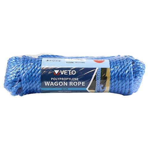 TIMCO Security & Ironmongery TIMCO Blue Polypropylene Wagon Rope - 9mm x 27m