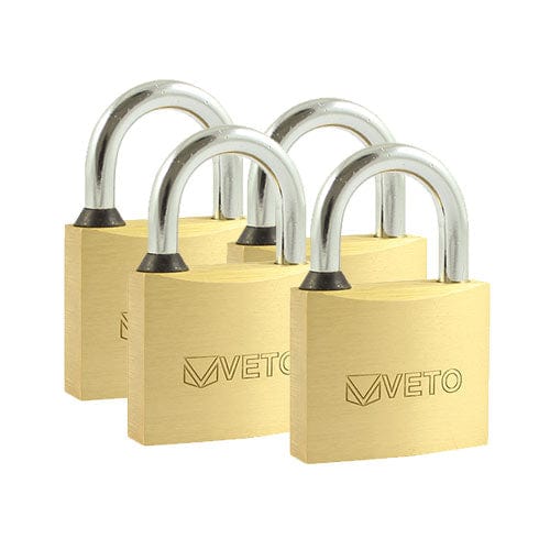 TIMCO Security & Ironmongery TIMCO Brass Padlocks Key Alike - 40mm
