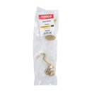 TIMCO Security & Ironmongery TIMCO Cabin Hook Polished Brass