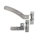 TIMCO Security & Ironmongery TIMCO Curved Rail Hinge Set Left Hand Hot Dipped Galvanised - 300mm