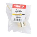 TIMCO Security & Ironmongery TIMCO Cylinder Door Stop Polished Brass - 41mm