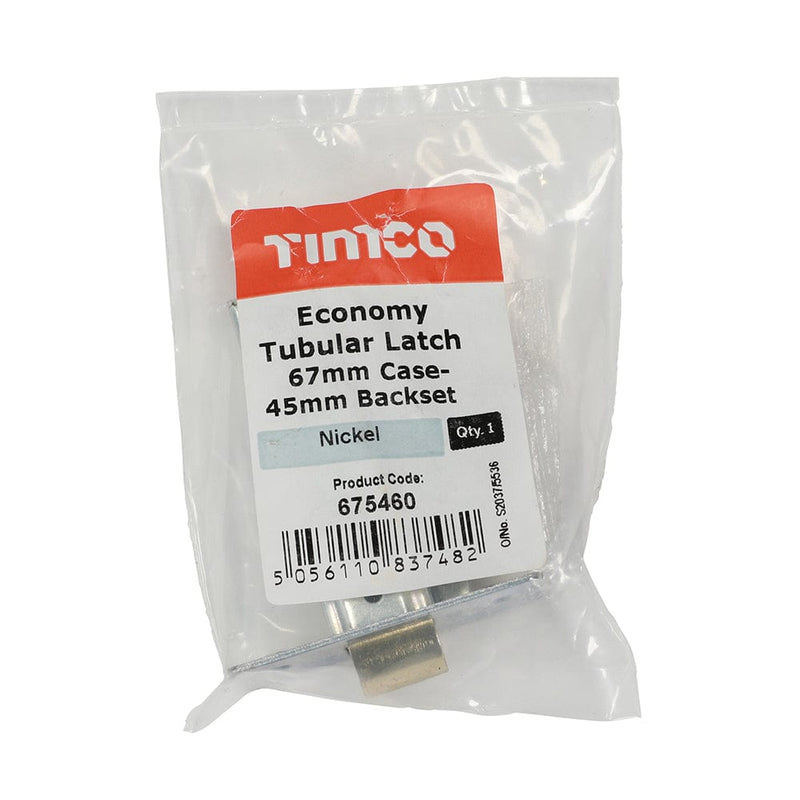 TIMCO Security & Ironmongery TIMCO Economy Tubular Latch Nickel