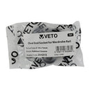 TIMCO Security & Ironmongery TIMCO End Socket For Oval Tube Polished Chrome - 30 x 15