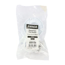 TIMCO Security & Ironmongery TIMCO End Socket For Round Tube White - 25mm