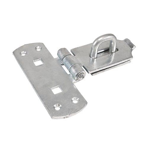 TIMCO Security & Ironmongery TIMCO Heavy Duty Vertical Pattern Hasp & Staple Bolt On Hot Dipped Galvanised - 6"
