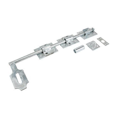 TIMCO Security & Ironmongery TIMCO Heavy Locking Drop Down Bolt Hot Dipped Galvanised - 18"