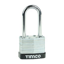 TIMCO Security & Ironmongery TIMCO Laminated Padlock - Long Shackle
