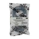 TIMCO Security & Ironmongery TIMCO Locking End Socket For Round Tube Polished Chrome - 25mm