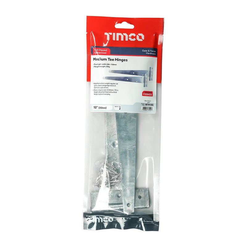 TIMCO Security & Ironmongery TIMCO Medium Tee Hinges Hot Dipped Galvanised