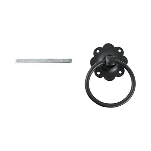 TIMCO Security & Ironmongery TIMCO Ring Gate Latch Plain Black