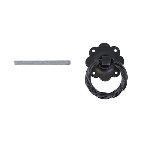 TIMCO Security & Ironmongery TIMCO Ring Gate Latch Twisted Black