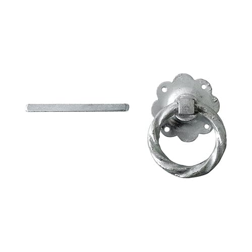 TIMCO Security & Ironmongery TIMCO Ring Gate Latch Twisted Hot Dipped Galvanised