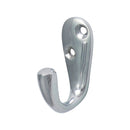 TIMCO Security & Ironmongery TIMCO Single Robe Hook Polished Chrome - 44 x 18mm