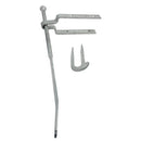 TIMCO Security & Ironmongery TIMCO Spring Gate Fastener Set With Staple Catch Hot Dipped Galvanised - 610mm