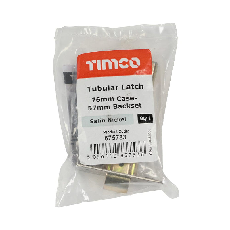 TIMCO Security & Ironmongery TIMCO Tubular Latch Satin Nickel
