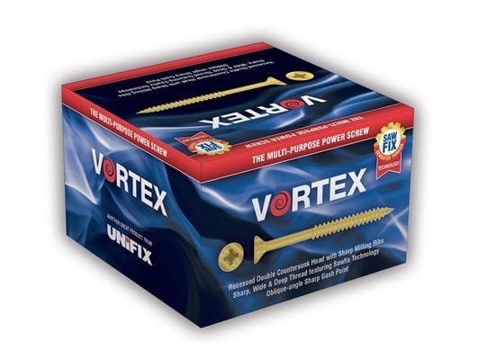 Vortex Business, Office & Industrial:Fasteners & Hardware:Other Fasteners & Hardware 100 Box 6.0 x 80mm PROFESSIONAL WOODSCREW YZP CUTTER CSK POZI SCREWS VORTEX CE